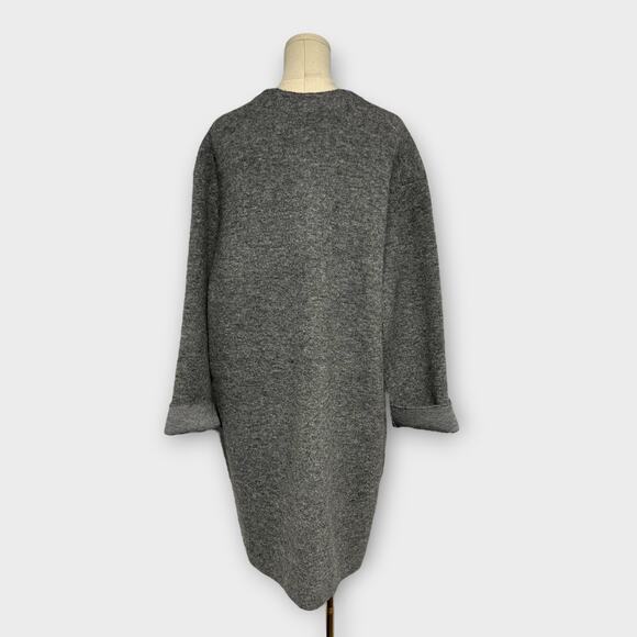Vince Textured Soft Sculpted Car Coat Gray Size XL NEW - Picture 3 of 9